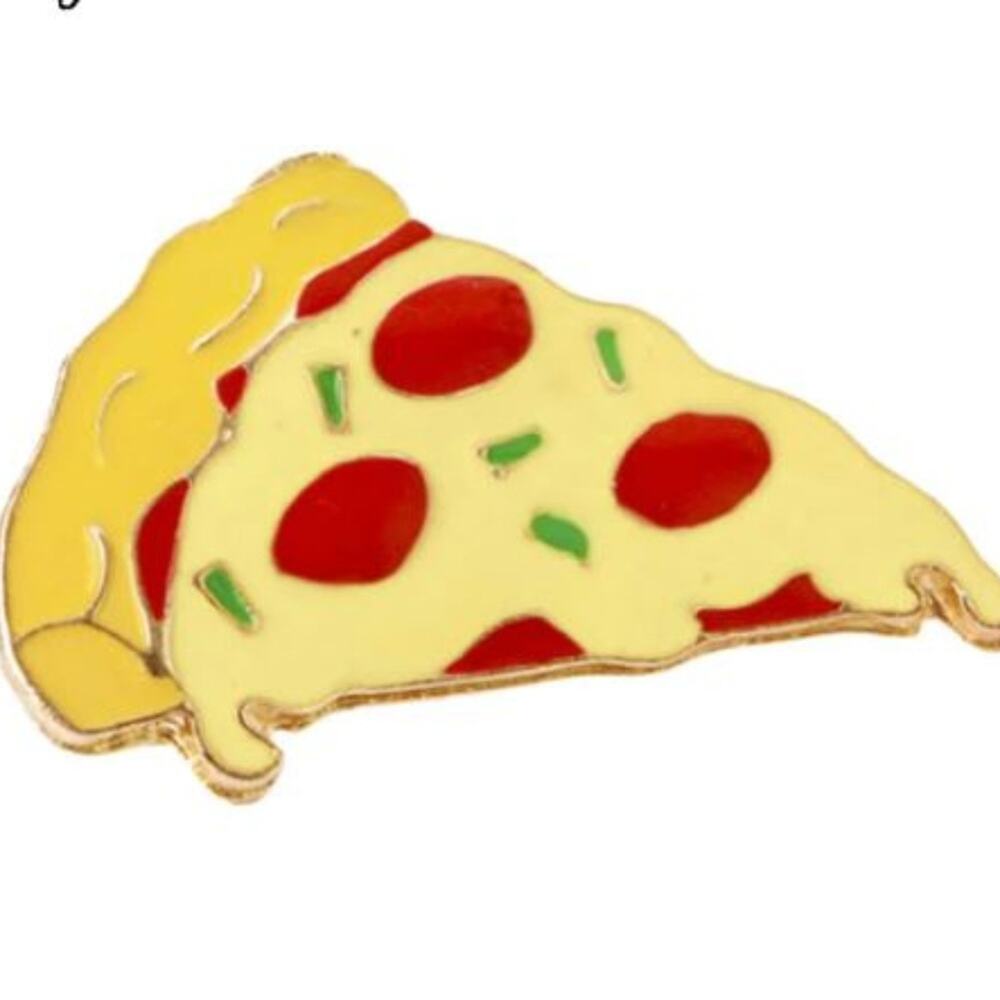 Pizza Slice Pin Brooch